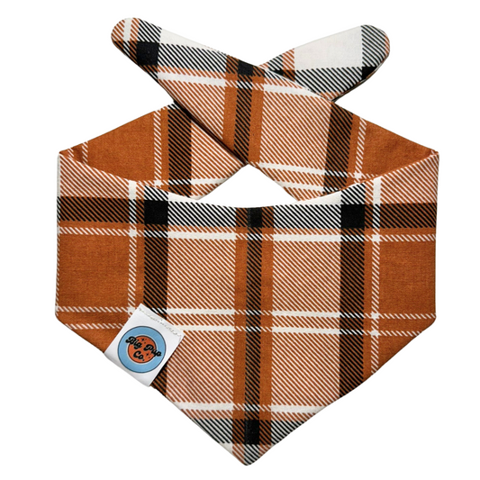 Fall Plaid Dog Bandanas