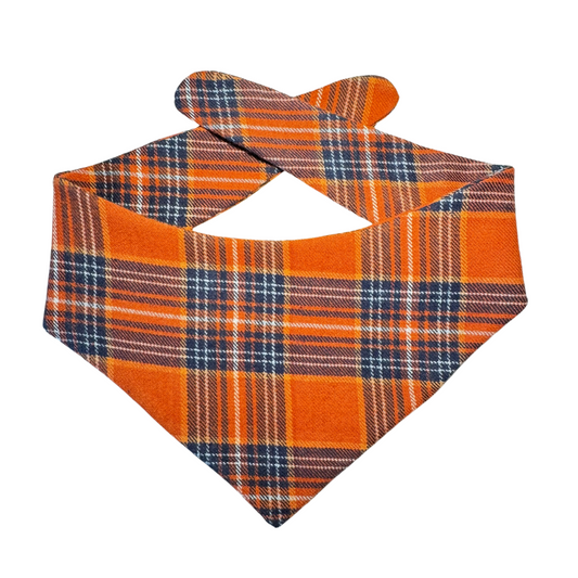 Fall Plaid Flannel Dog Bandanas