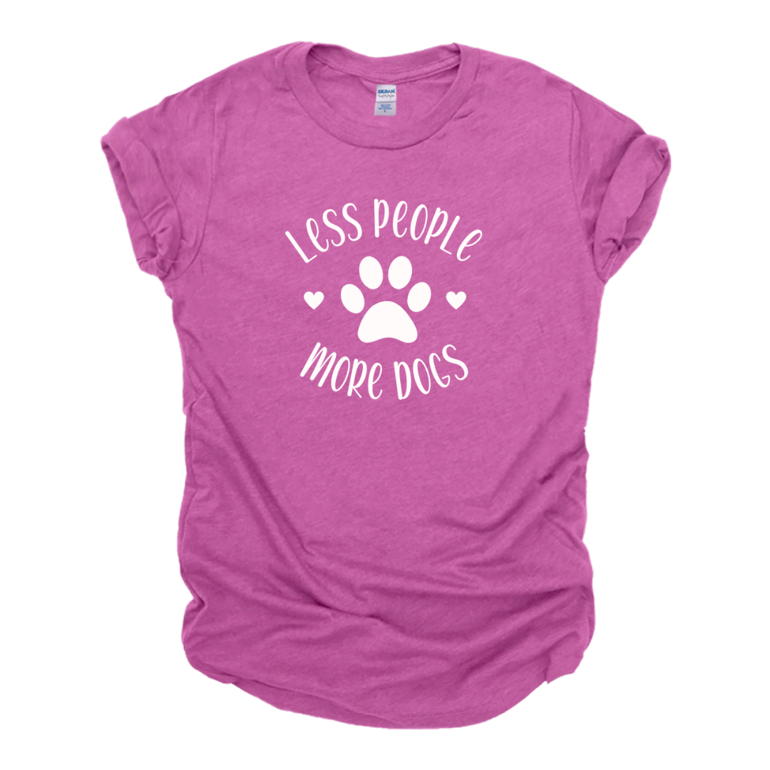 "Less People More Dogs" Pawprint Tee