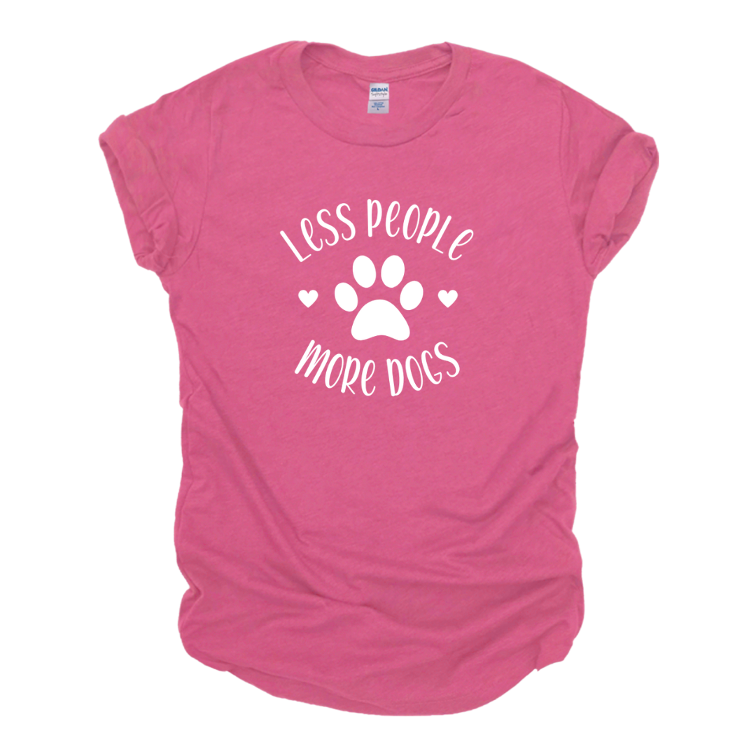 "Less People More Dogs" Pawprint Tee