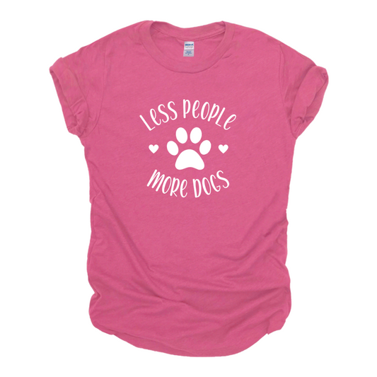 "Less People More Dogs" Pawprint Tee